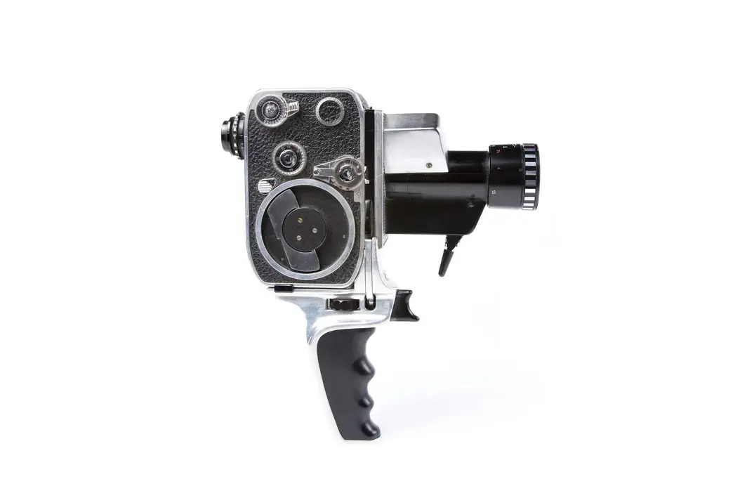 Vintage Super 8 camera we use to film weddings
